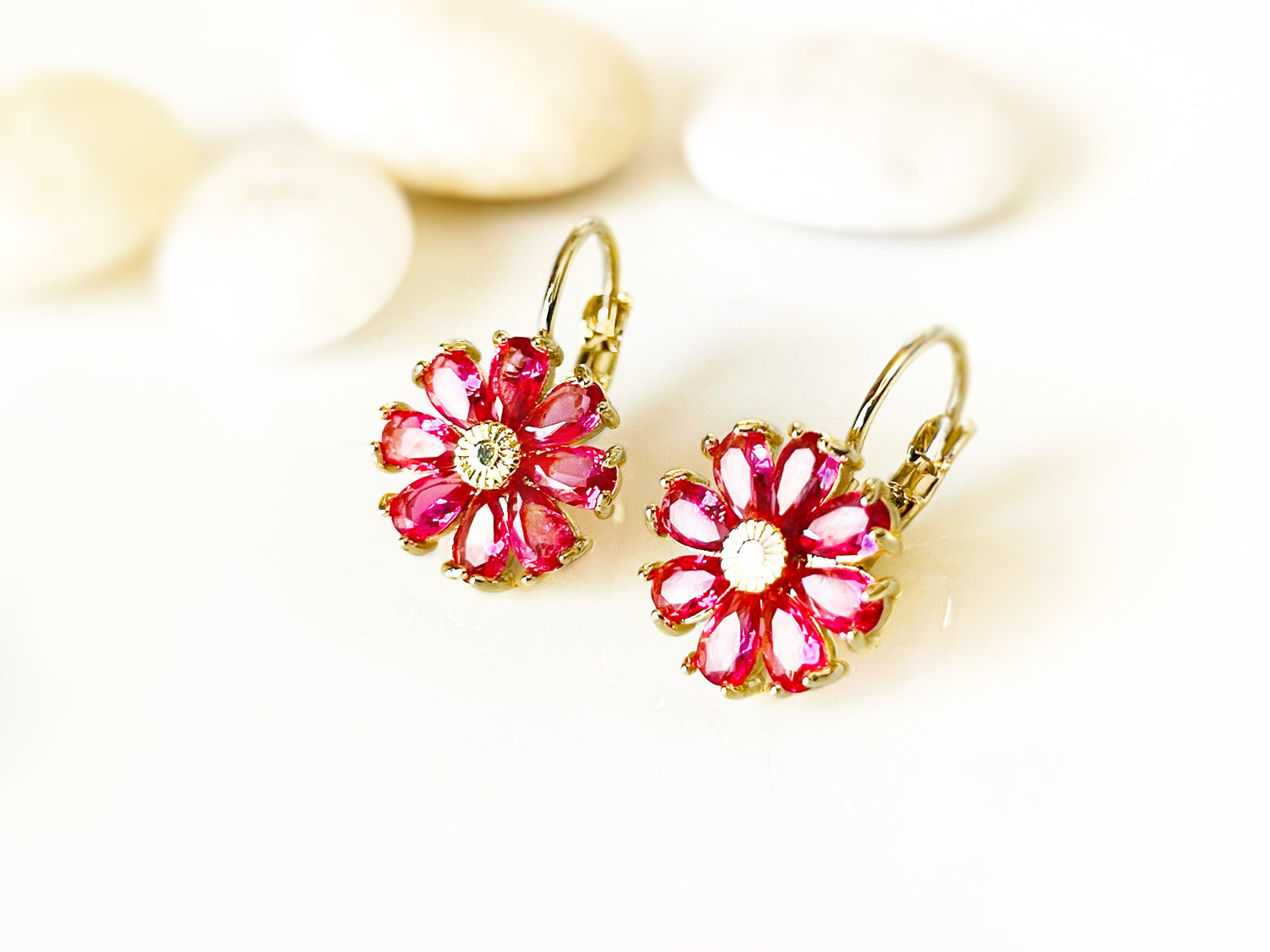 Flower earrings