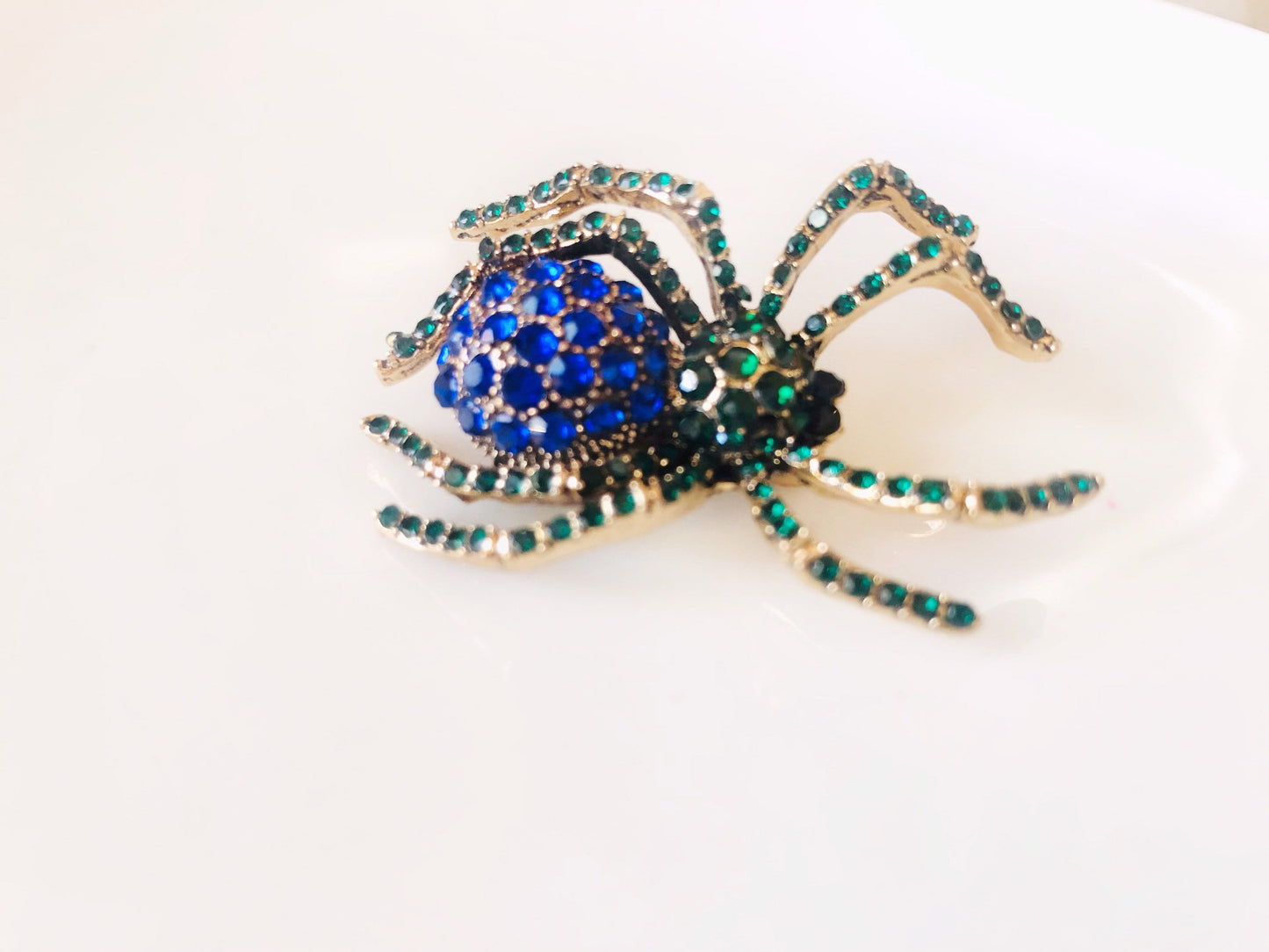 Crystal spider brooch pendant, ruby red amethyst crystal spider brooch, red purple crystal spider brooch, gift for her, gift for mom